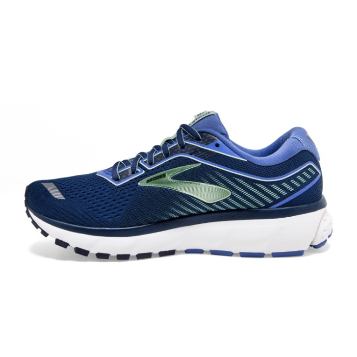 WANITALARISEPATU- BROOKS GHOST 12 WOMENS RUNNING - PEACOAT/BLUE/AQUA - 37.5 -SEPATU-LARI-WANITA.