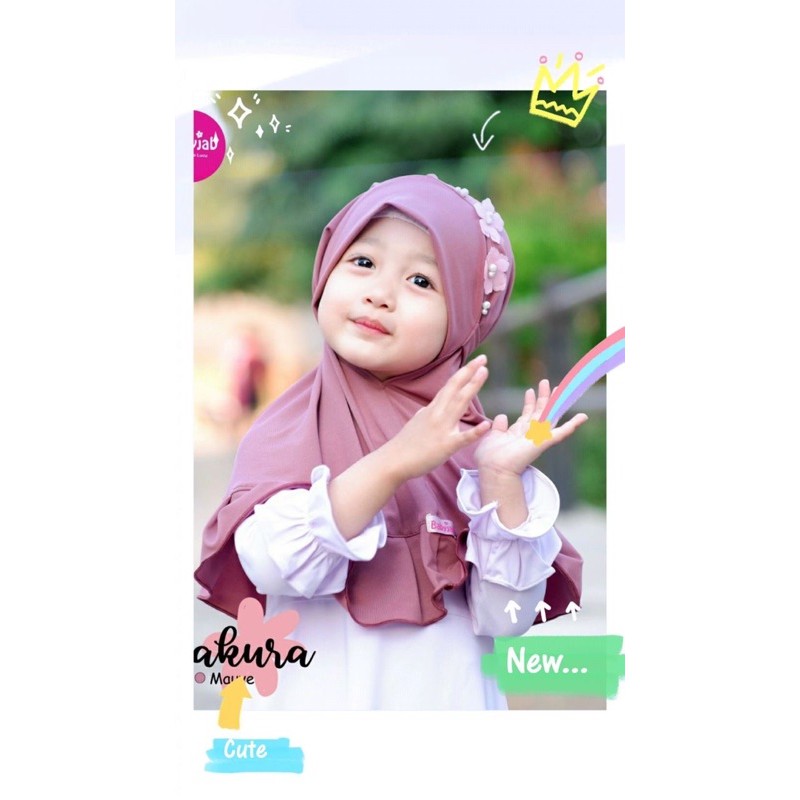 Jilbab Anak Babyjab Sakura Grade B