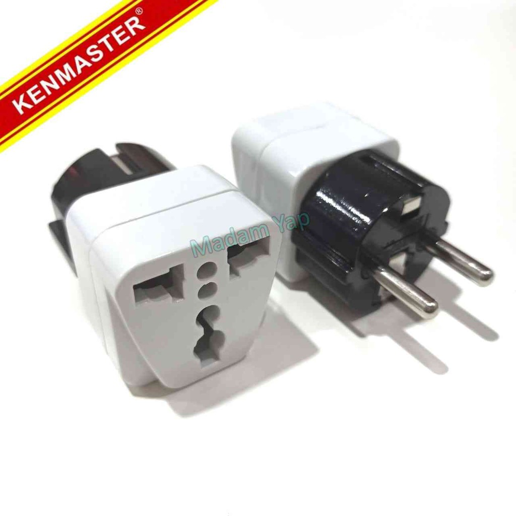 KENMASTER STEKER COLOKAN LISTRIK PLUG CONVERTER KAKI 3 KE 2 WA9 XX407A