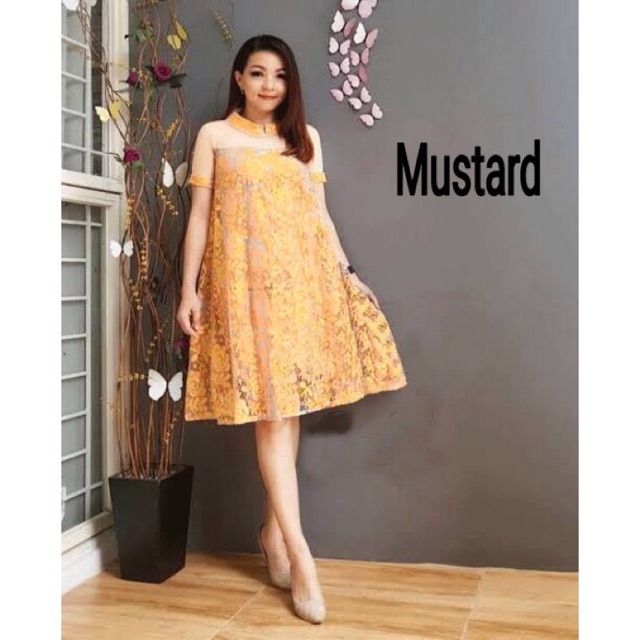 Dress brukat erlin:c