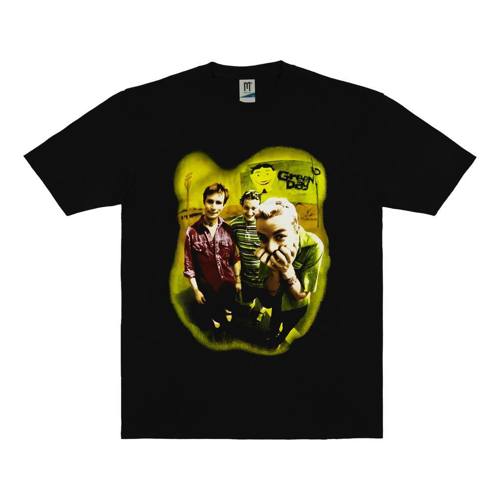 KAOS BAND GREEN DAY NEON PHOTO VINTAGE | T-SHIRT BAND GREEN DAY | GREEN DAY HITAM