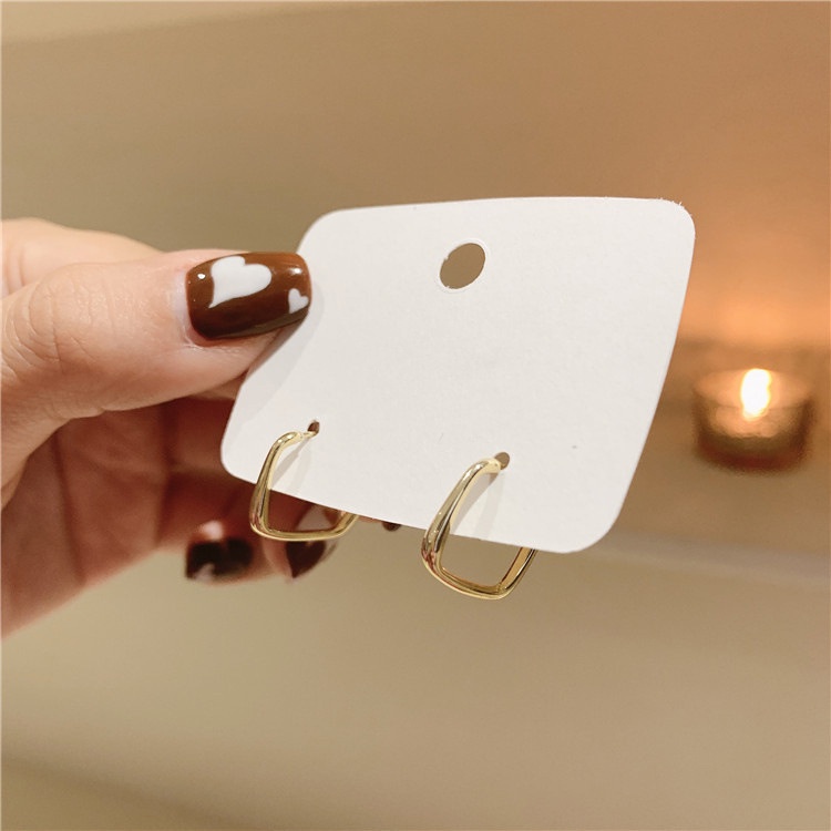 Anting s925 sterling silver hypoallergenic Gaya Korea Untuk Wanita-EJ808-1