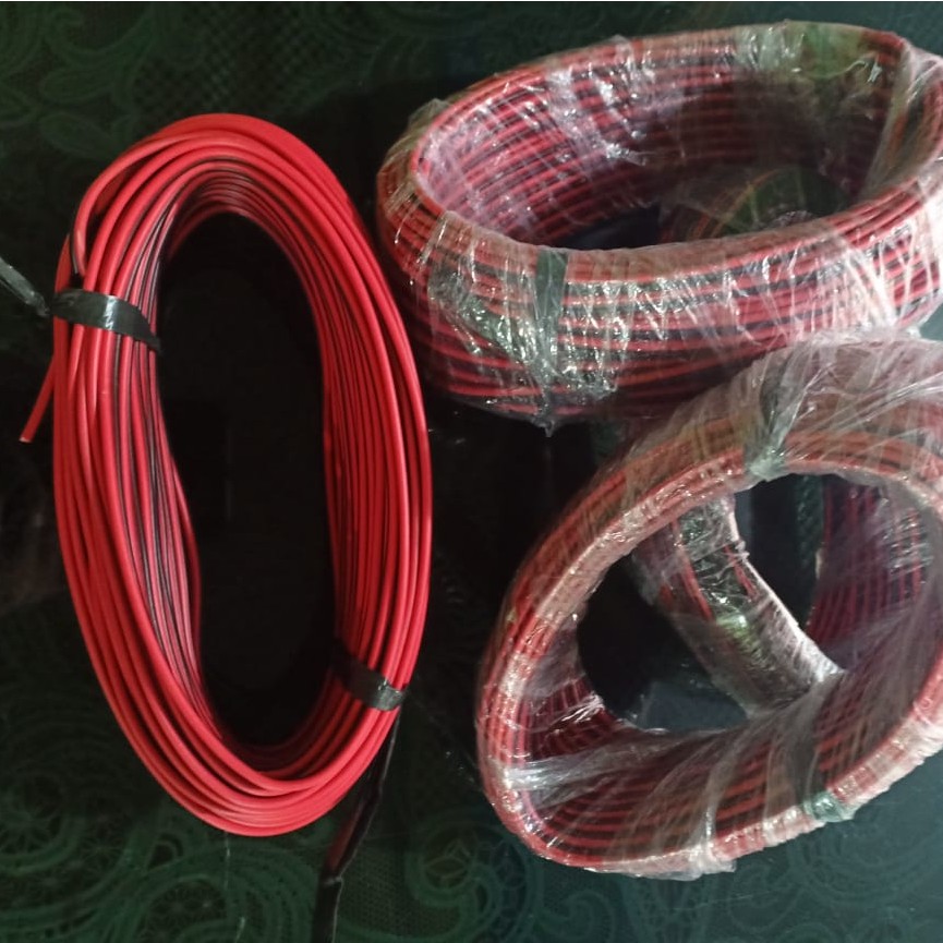 Kabel NYZ 2 x 14 Merah Hitam Serabut - Kabel Listrik Audio Per Meter