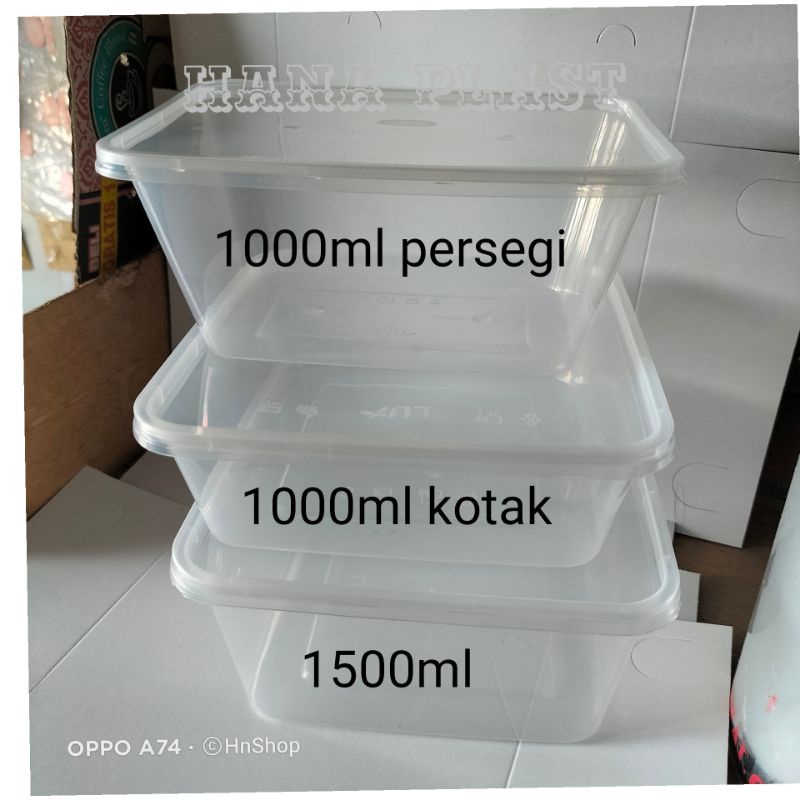 Twinwall 1000ml/kotak plastik harga@5picis