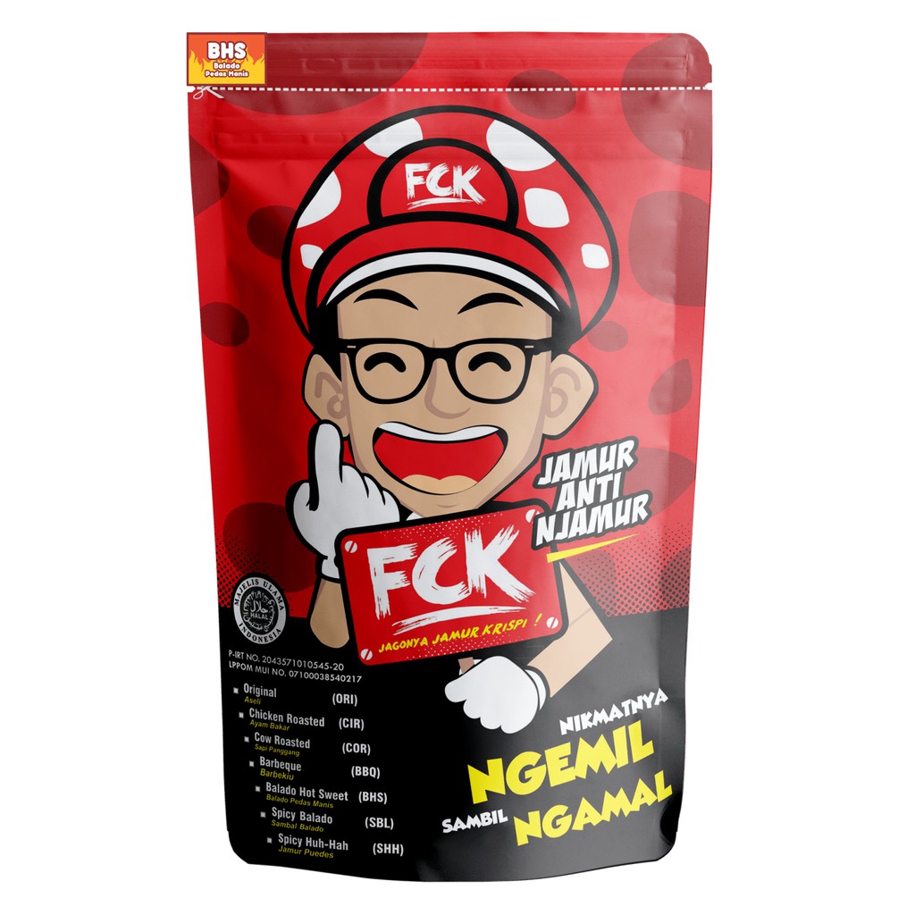 JAMUR CRISPY FCK / RASA ORIGINAL / SNACK JAMUR / CAMILAN GURIH / FCK CRISPY / SEBLAK INSTAN TOPING