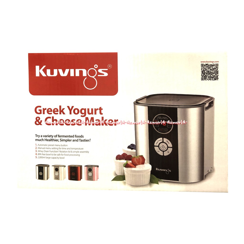 Kuvings Greek Yoghurt &amp; Cheese Maker Alat Mesin Pembuat Keju Yoghurt