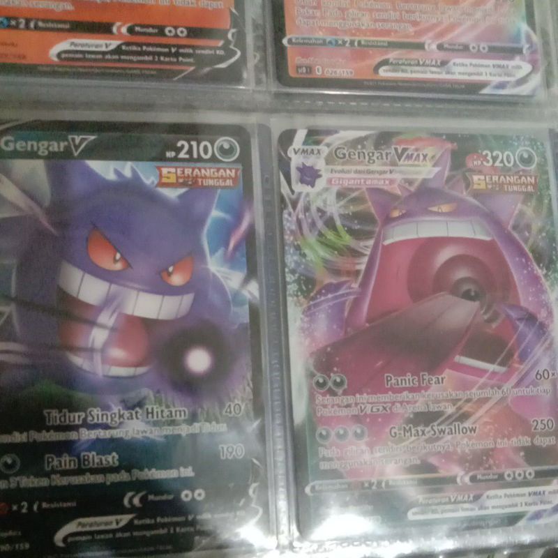 Pokemon tcg indonesia gengar v dan vmax