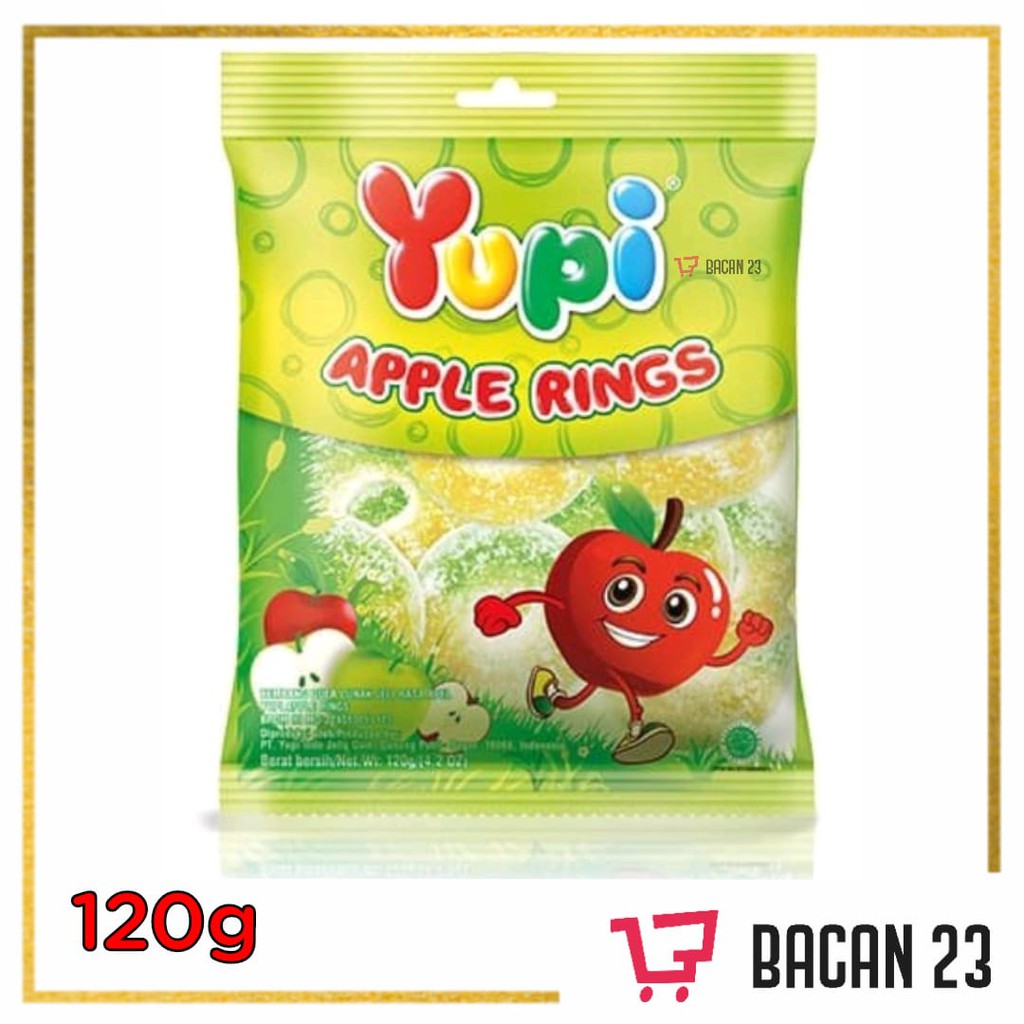 

Yupi Apple Rings ( 120gr ) / Permen Jelly Rasa Apel / Bacan 23 - Bacan23