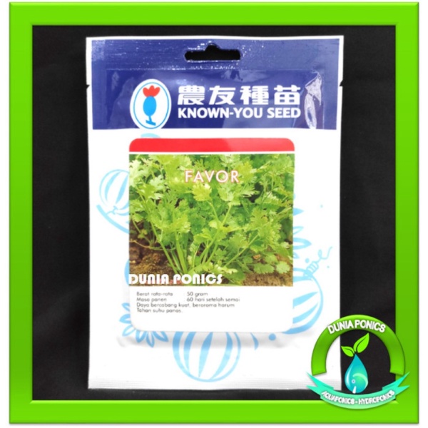 Unik Benih Bibit Ketumbar Coriander Favor Known You Seed 1 Pack 10 Gram Diskon