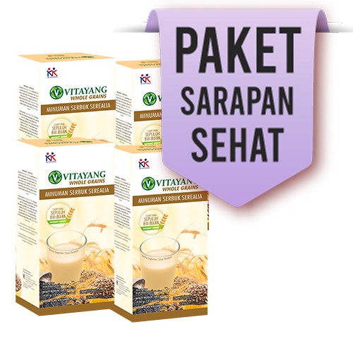 

PAKET HEMAT VITAYANG WHOLE GRAINS SARAPAN DIET SEHAT