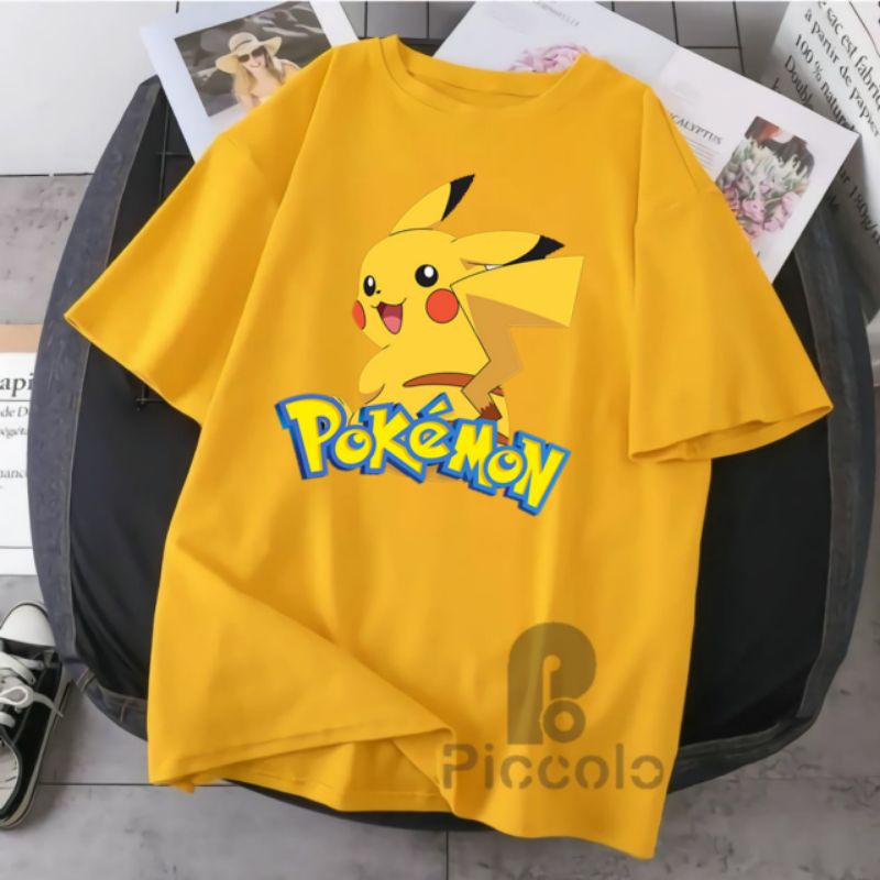 baju kaos anak anak pokemon go bahan  cotyon