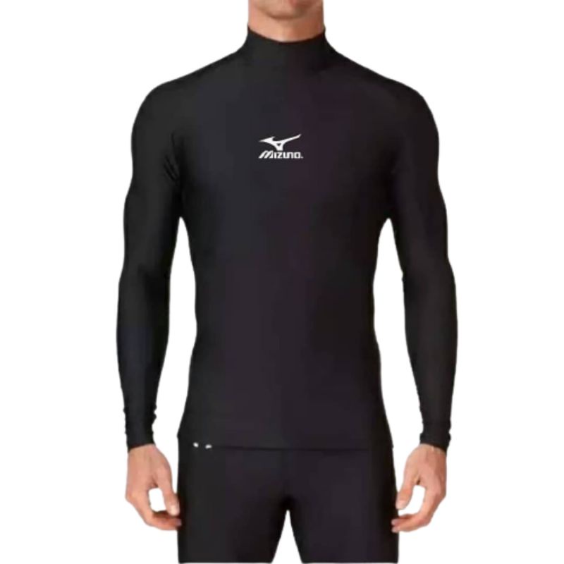 Manset Baju Pria Baselayer Kerah Tinggi-Manset Kaos Heatgear Pria Anti Keringat-Manset Tangan Olahraga Anti Slip