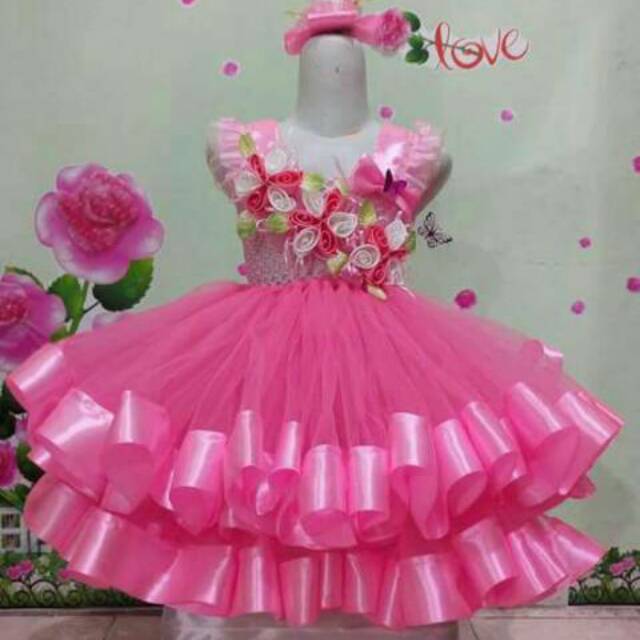 Dress Anak Umur 1 6thn Gaun Pesta Anak Gaun Ulang Tahun Gaun Princess Anak Dress Pesta Anak