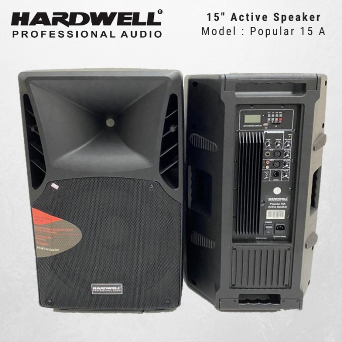 speaker aktif hardwell popular 15a 2pcs sepasang popular15a popular 15