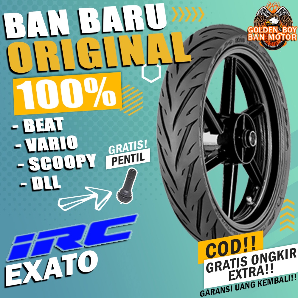 ban motor matic tubles beat irc exato ring 14 tubles sepasang paket ban motor matic depan belakang b