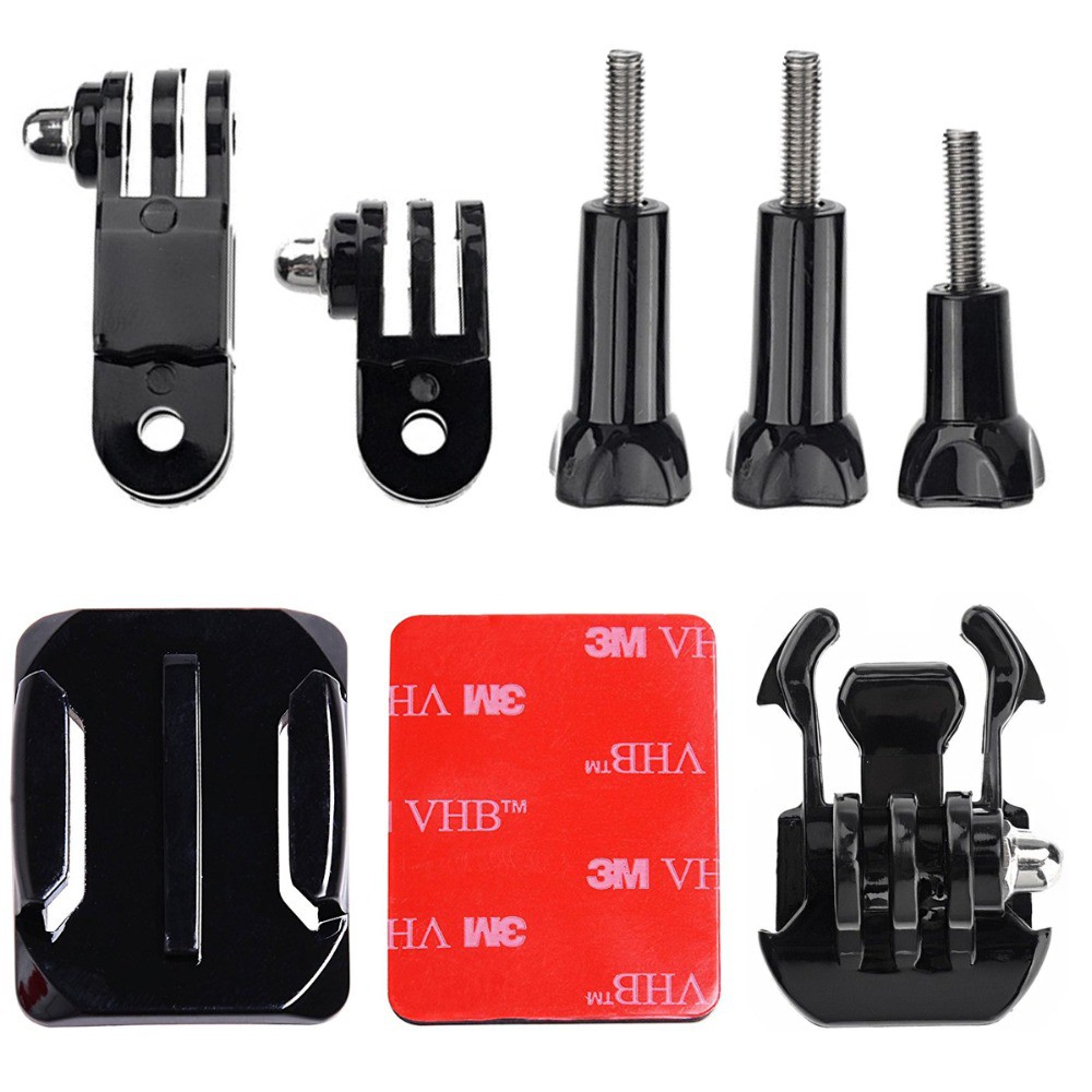 Grab Bag of Mounts Kits for GoPro - Buckle, Curved Mounts, Pivot Arms and Thumb Screws