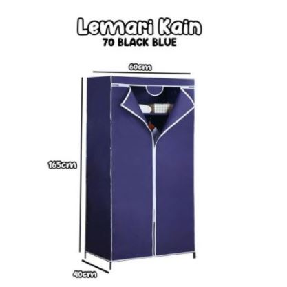 Lemari Portable Lemari Serbaguna Kain Lemari gantungan Lemari resleting Lemari polos Worldhome66