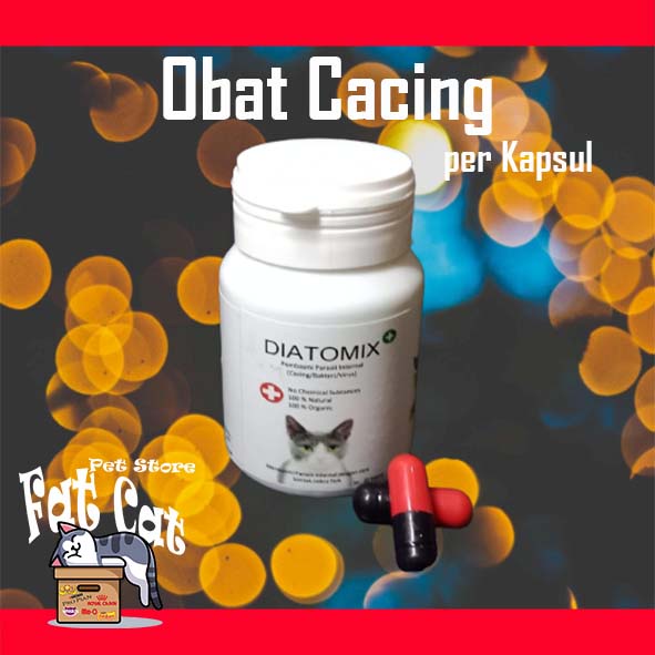 Diatomix Obat Cacing Kucing Anjing kapsul ecer / per kapsul