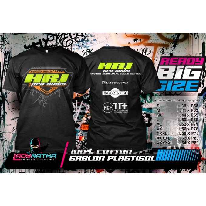 Kaos Distro Sound Balap HRJ Audio Sound System