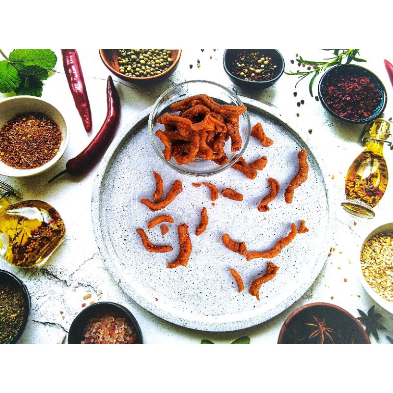 

KERIPIK USUS PEDAS TERMURAH TERENAK 65g