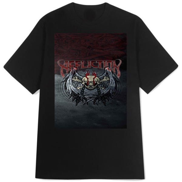 Kaos AFFLICTION Skull Tattoo Tshirt Unisex