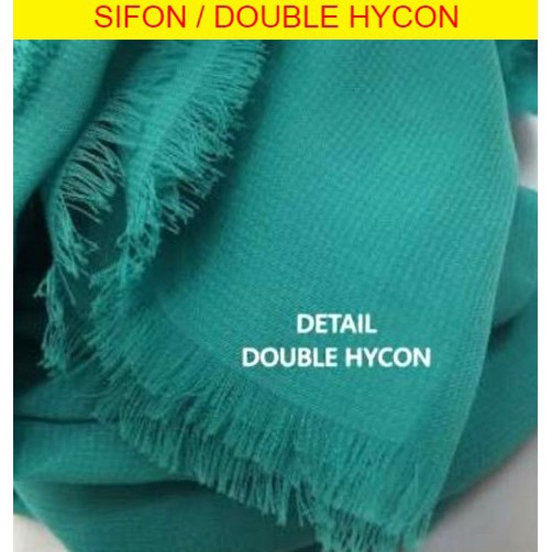 1 2 Meter Kain Double Hycon Kain Sifon Fine Lebar 115cm Shopee Indonesia