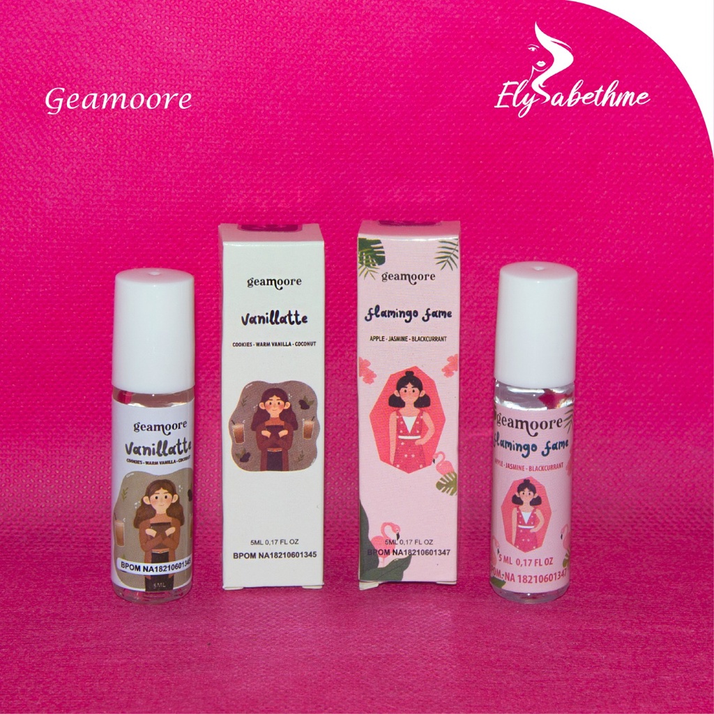 ✿ELYSABETHME✿ Geamoore roll on parfume parfum ADDICTED travel new 5ml wangi segar buah bacarat