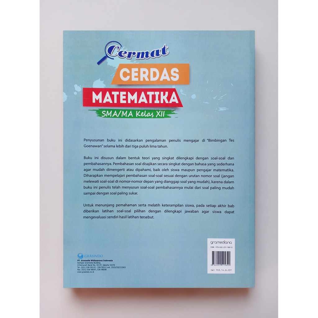 Cermat Cerdas Matematika Sma Ma Kelas 12 Shopee Indonesia