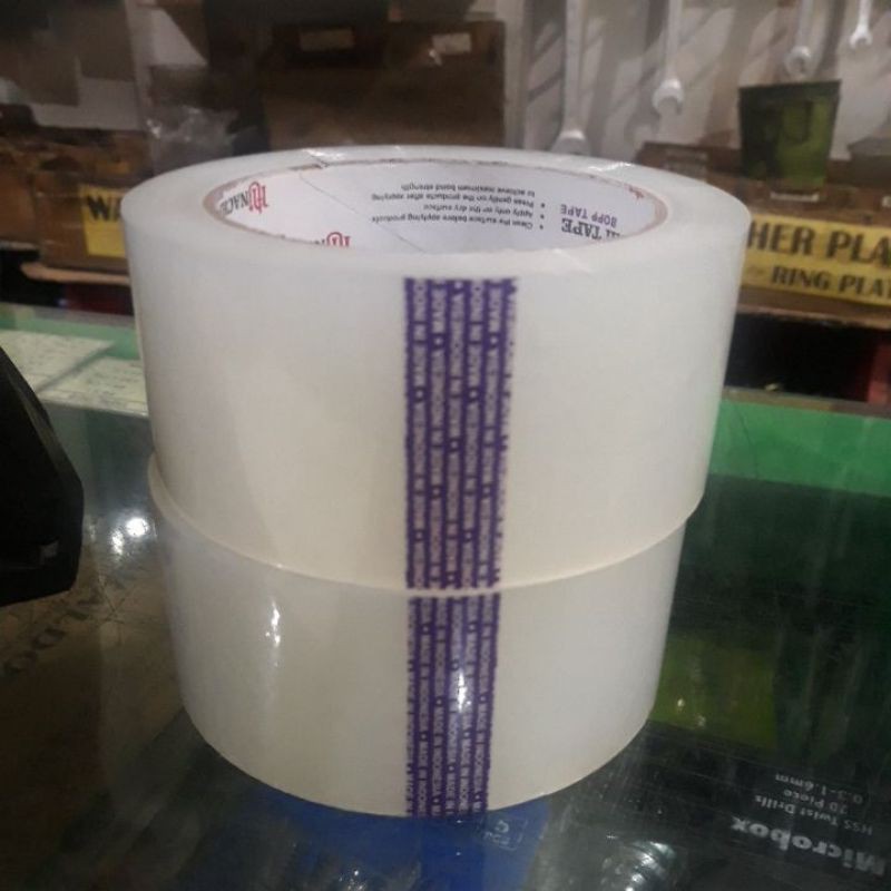 

lakban bening kuat#isolasi bening besar lebar 4.5cm