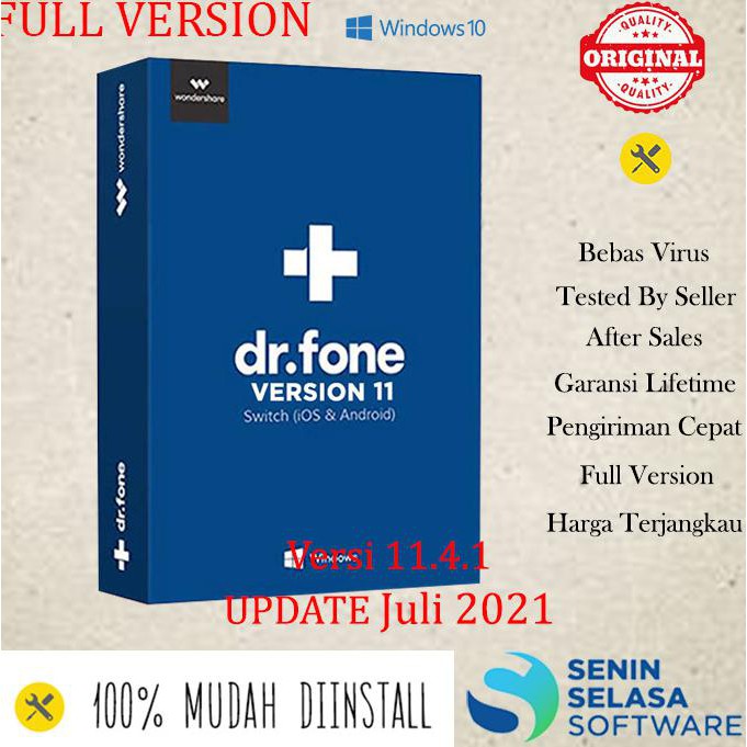 [[BISA COD]] Dr Fone Versi 11: Transfer Data WhatsApp Untuk Android & iOS WIN