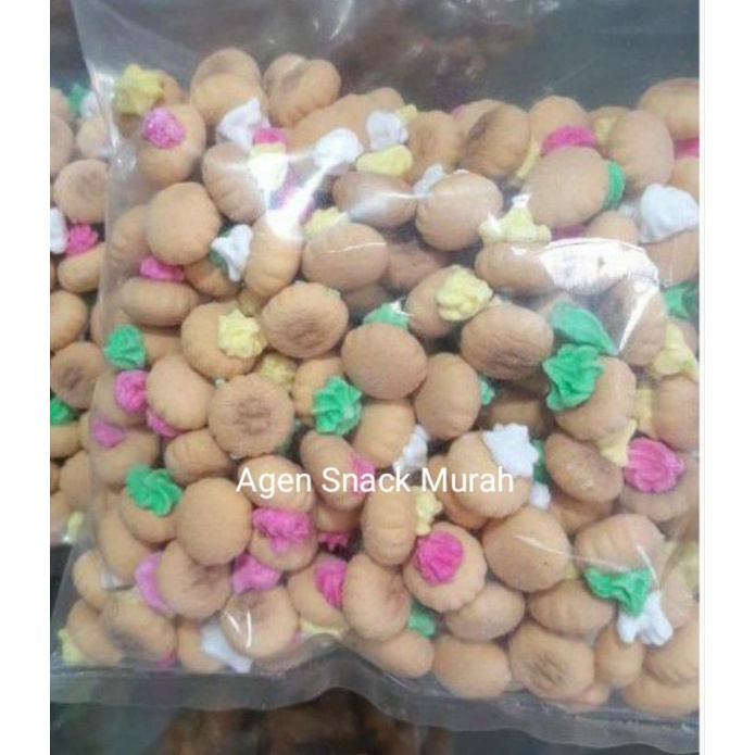 

Kue Monas Warna Warni 1KG (1000GR) /Kue Gembrose/Kue Jadul/Agen Snack