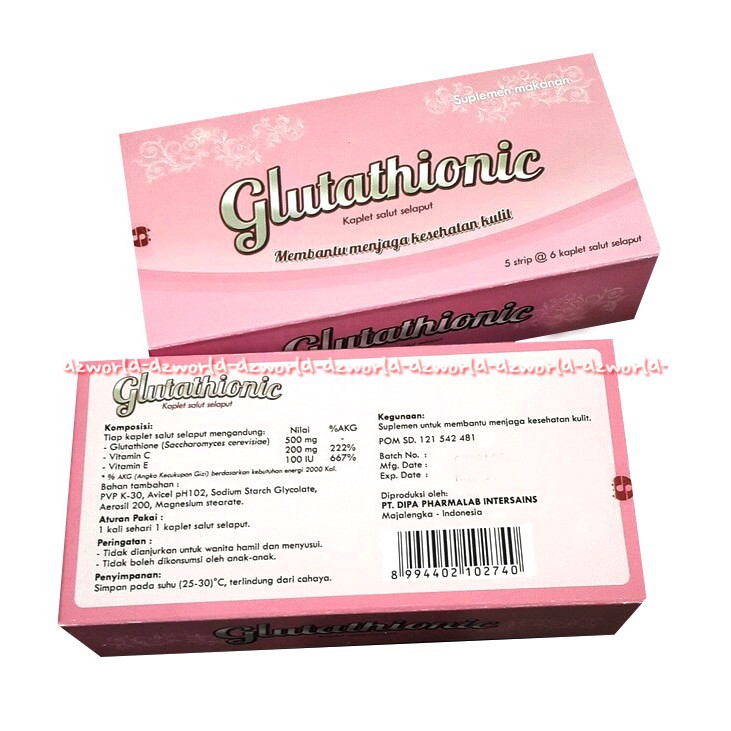 Glutathionic Membantu Menjaga Kesehatan Kulit 5 Stips produk suplemen kecantikan &amp; kesehatan kulit