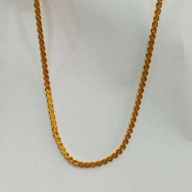 Kalung emas asli kadar 875 model ss