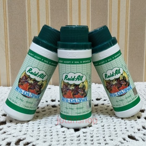 Anti Chlorine Clorin Cair obat ikan aquarium Raid All 100 Ml