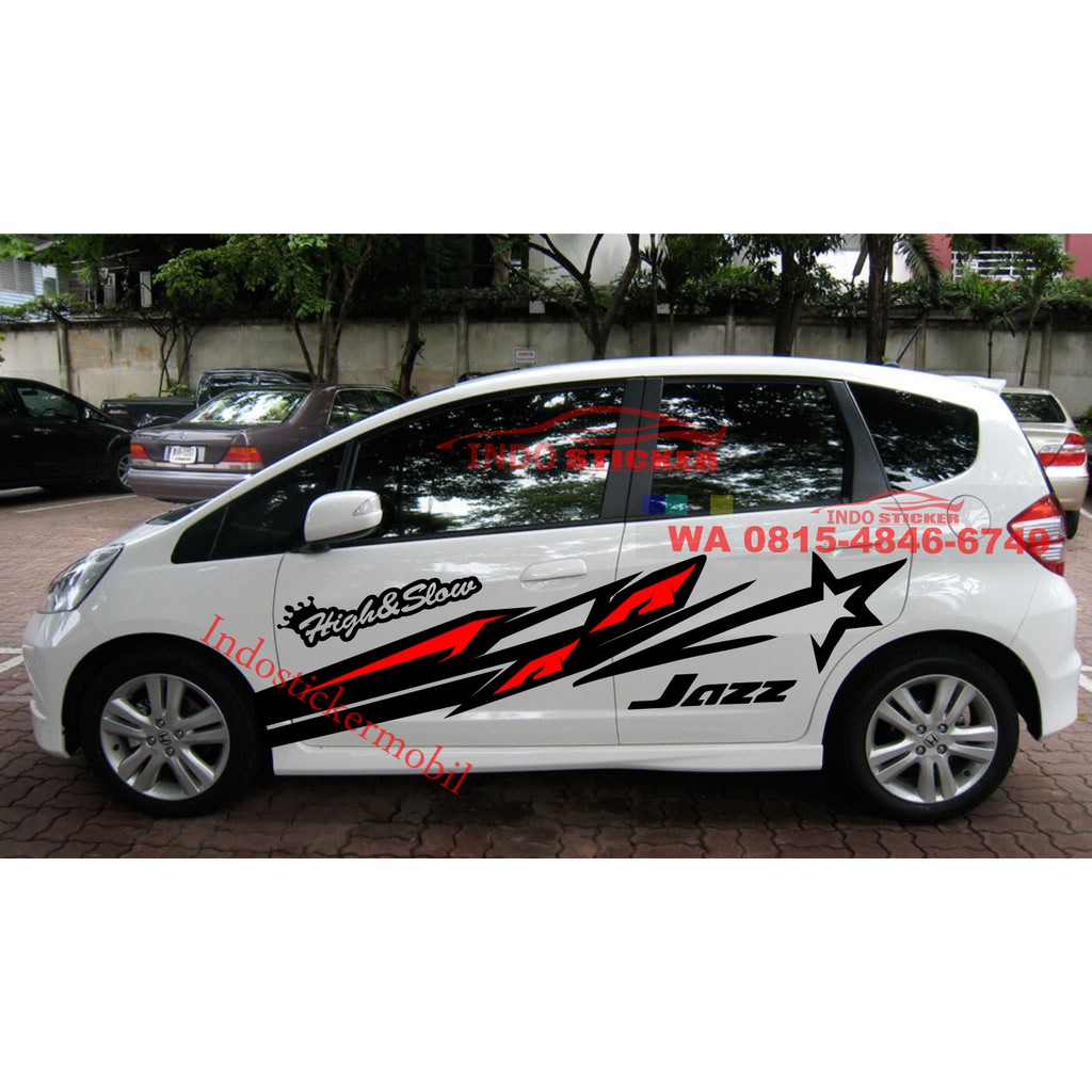 STIKER STIKER MOBIL JAZZ STIKER CUTTING MOBIL JAZZ BRIO STIKER TERBARU