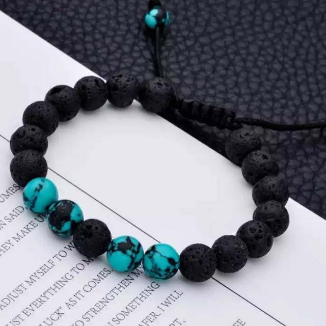 GELANG BATU PIRUS XINJIANG X LAVA STONE CUSTOM BERBAGAI MACAM KOMBINASI