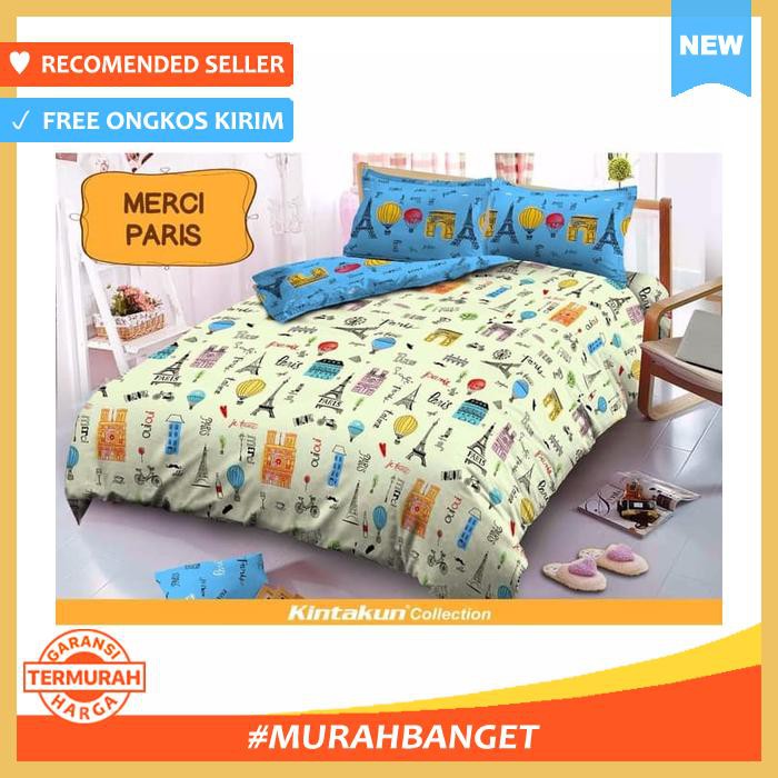 KINTAKUN DLUXE SPREI KING B4 MERCI PARIS 180 X 200 BANTAL 4