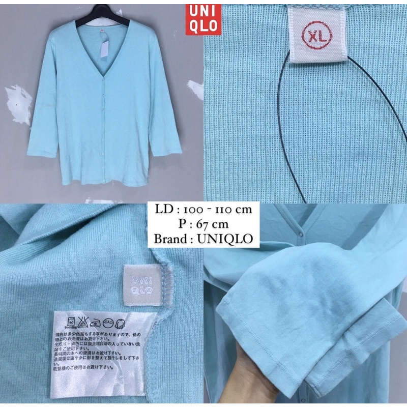 PRELOVED (THRIFT) CARDIGAN RAJUT PREMIUM BRANDED-UNIQLO WARDAH