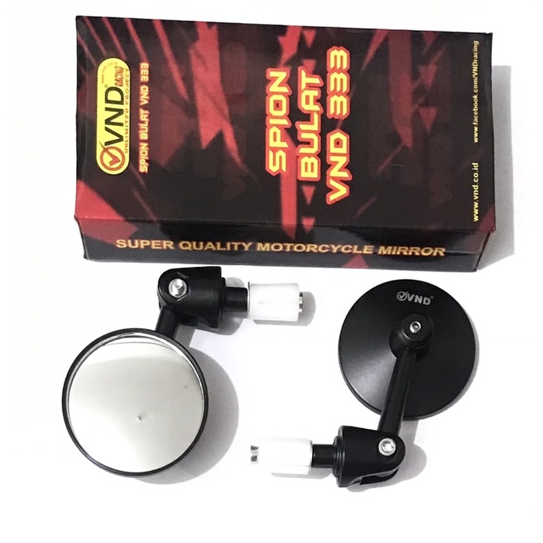 Spion Bar End Bulat Spion Jalu Bulat Original Merk VND Universal Buat Semua Motor Bisa KING