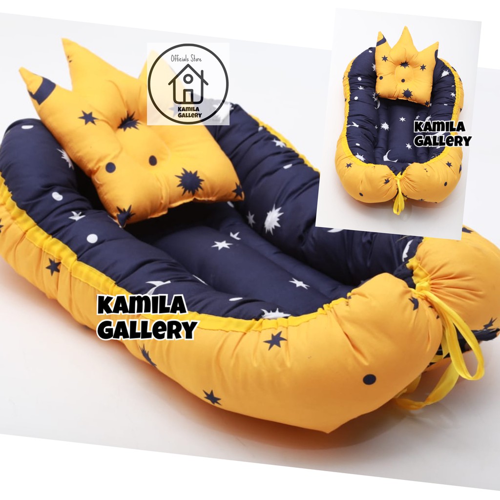 KASUR BAYI BABY NEST / KASUR KAPAL BAYI TERMURAH FREE BANTAL PEYANG CROWN / KASUR ANTI GUMOH