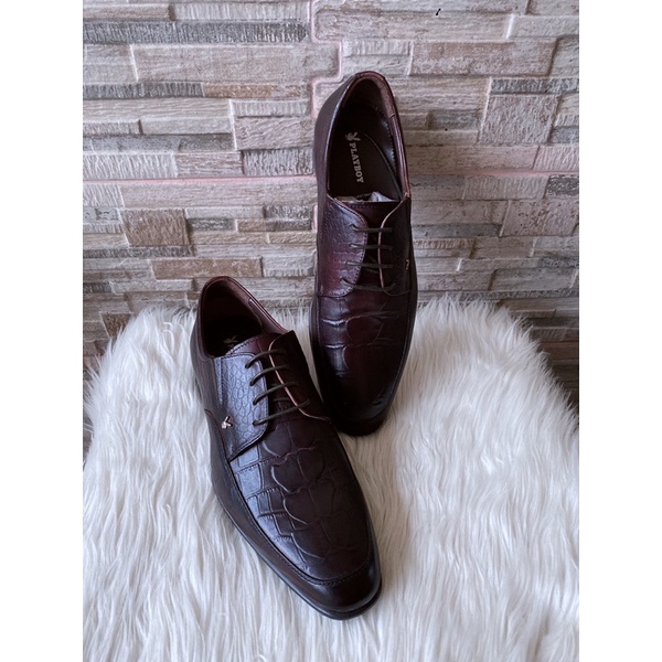 PSPGN.CO | ORIGINAL BRANDED PLAYBOY PH3333CF IN COFFEE SEPATU PRIA KULIT OXFORD PANTOFEL TALI IN FOR