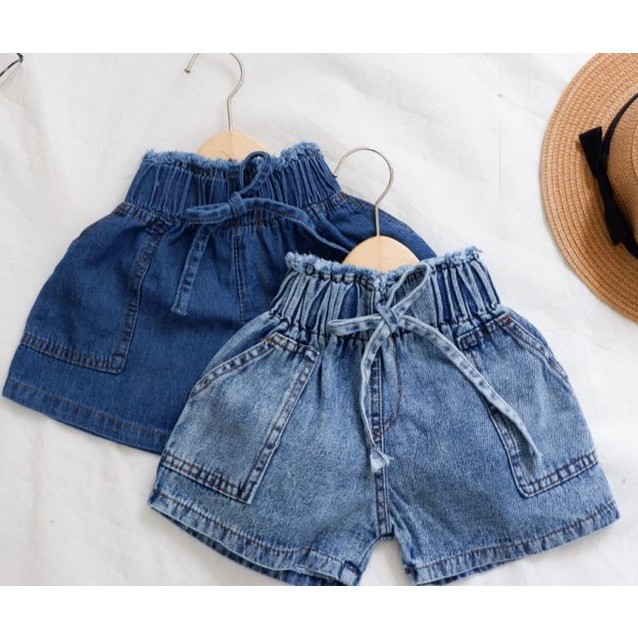 Celana Jeans Pendek Anak Perempuan 1 - 7 tahun / Hot Pants Anak Perempuan