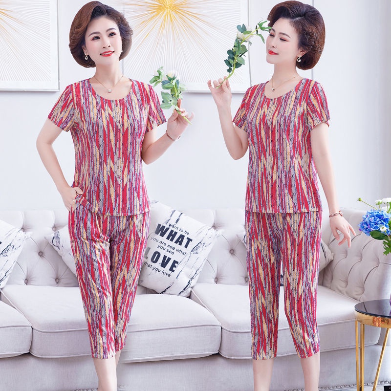 Victoria Pakaian Wanita Baju Tidur Piyama Lengan Pendek Import Fit to XXL 4068