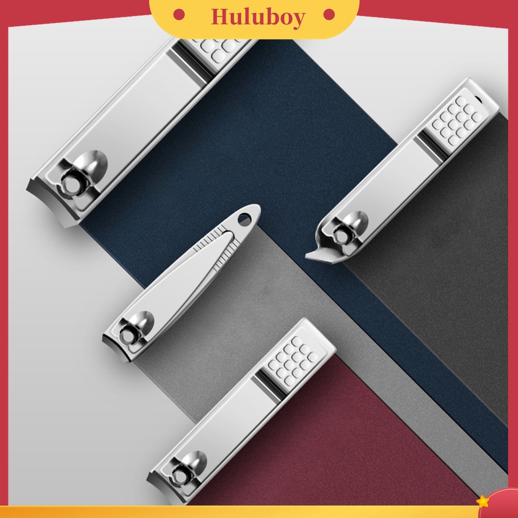Huluboy Huluboy♡ 1 Set Alat Pemotong Kuku Bahan Stainless Steel Untuk Manicure Pedicure