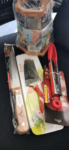 Pisau Aes 2293 / Pisau Dapur Serbaguna Murah Tajam Gagang Warna / Golok Mini