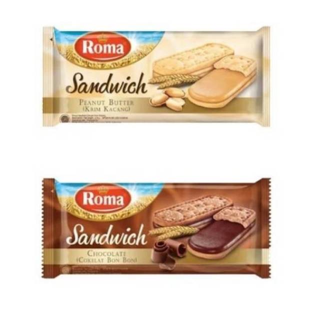 

ROMA Biskuit Sandwich Peanut & Chocolate 216g