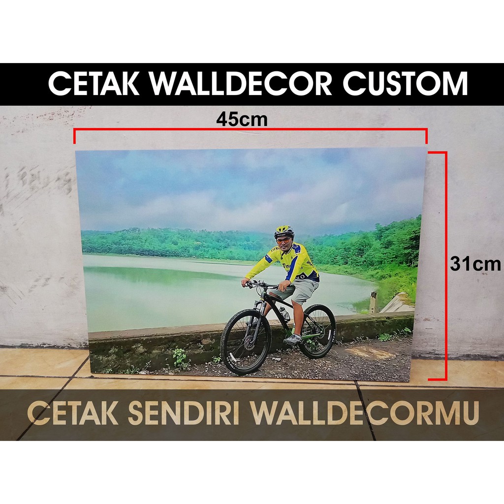 wall decor custom cetak photo suka suka