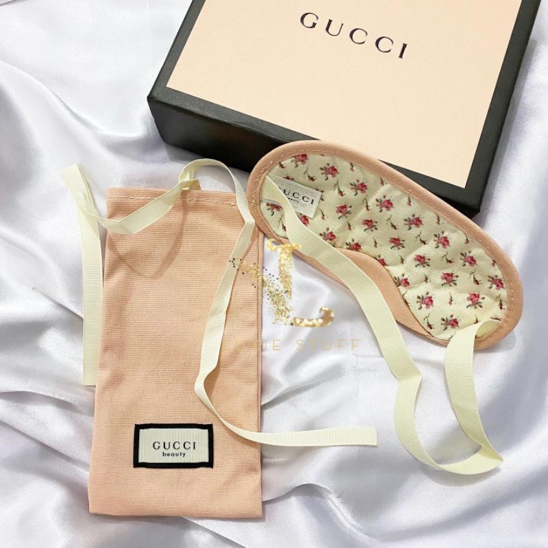 forfølgelse Besiddelse spøgelse Jual Gucci Beauty Sleeping Eye Mask Cover with Pouch Gift Authentic  Indonesia|Shopee Indonesia