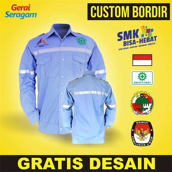 Custom SERAGAM KERJA LAPANGAN Min 12 pcs