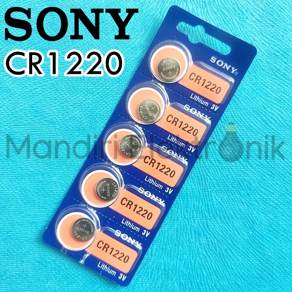 Baterai Sony CR1220 CR 1220 Original - Baterai Kancing CR 1220 3V Sony - Baterai Jam Tangan CR1220 Sony